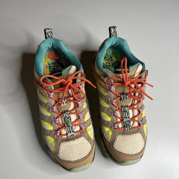 Merrell Moab 2 x Parks Project Men’s Hiking Shoes Vibram Tan Green Orange US 11 - Picture 9 of 9